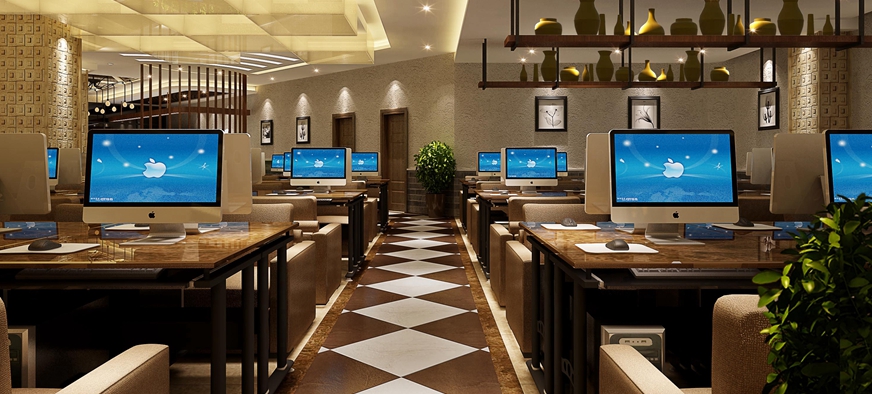 城堂網(wǎng)咖裝修設(shè)計案例