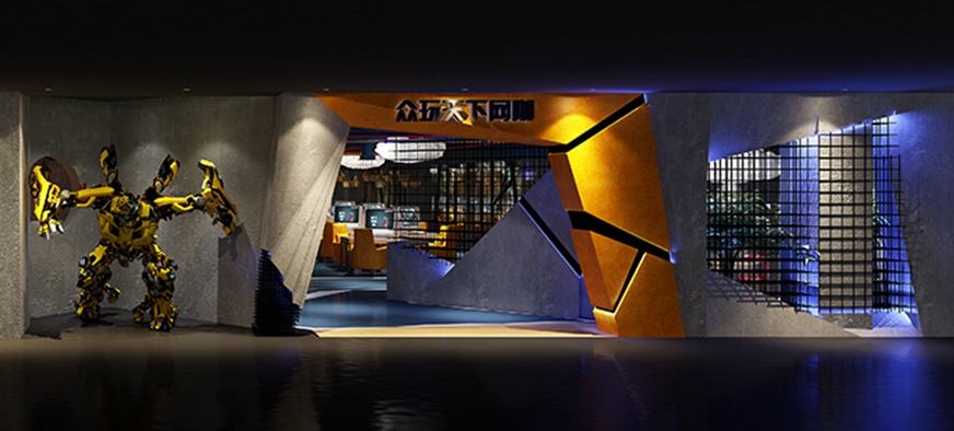 眾玩天下網(wǎng)咖裝修設(shè)計案例