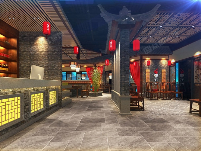 朝天門火鍋店裝修設計